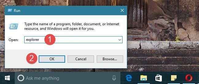 Windows 10, File Explorer, open, start, file, location