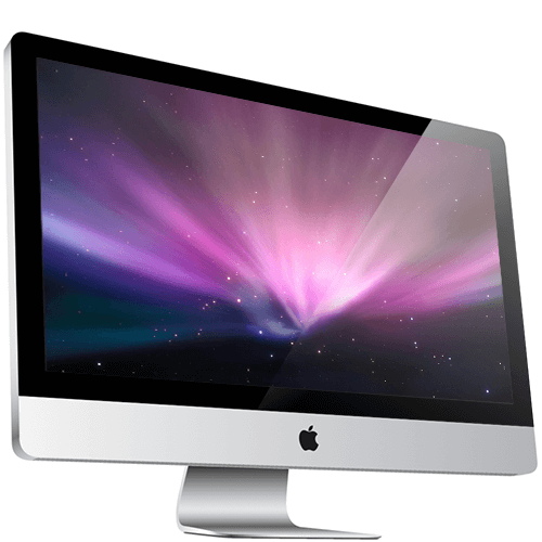 A picture of an apple iMac from 2010