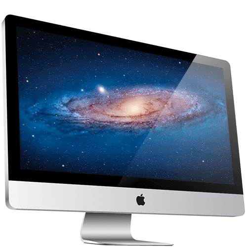 a picture showing a 27-inch Apple iMac from 2011